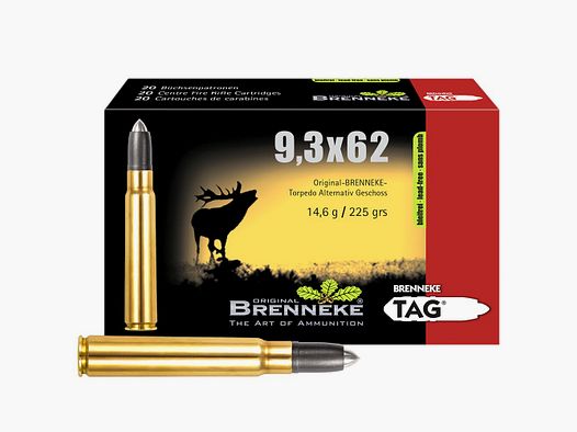 Brenneke 9.3×62 TAG lead-free 14.6g/225grs.
