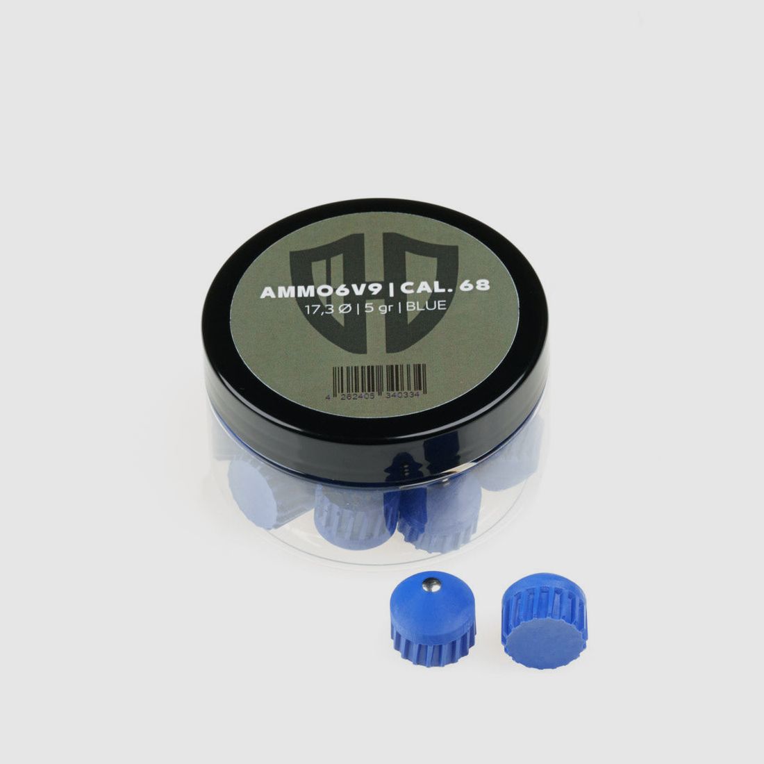 Munition Ammo6v9 | HDR.68 | Blau 5g | POLYURETHAN | Cal. 68