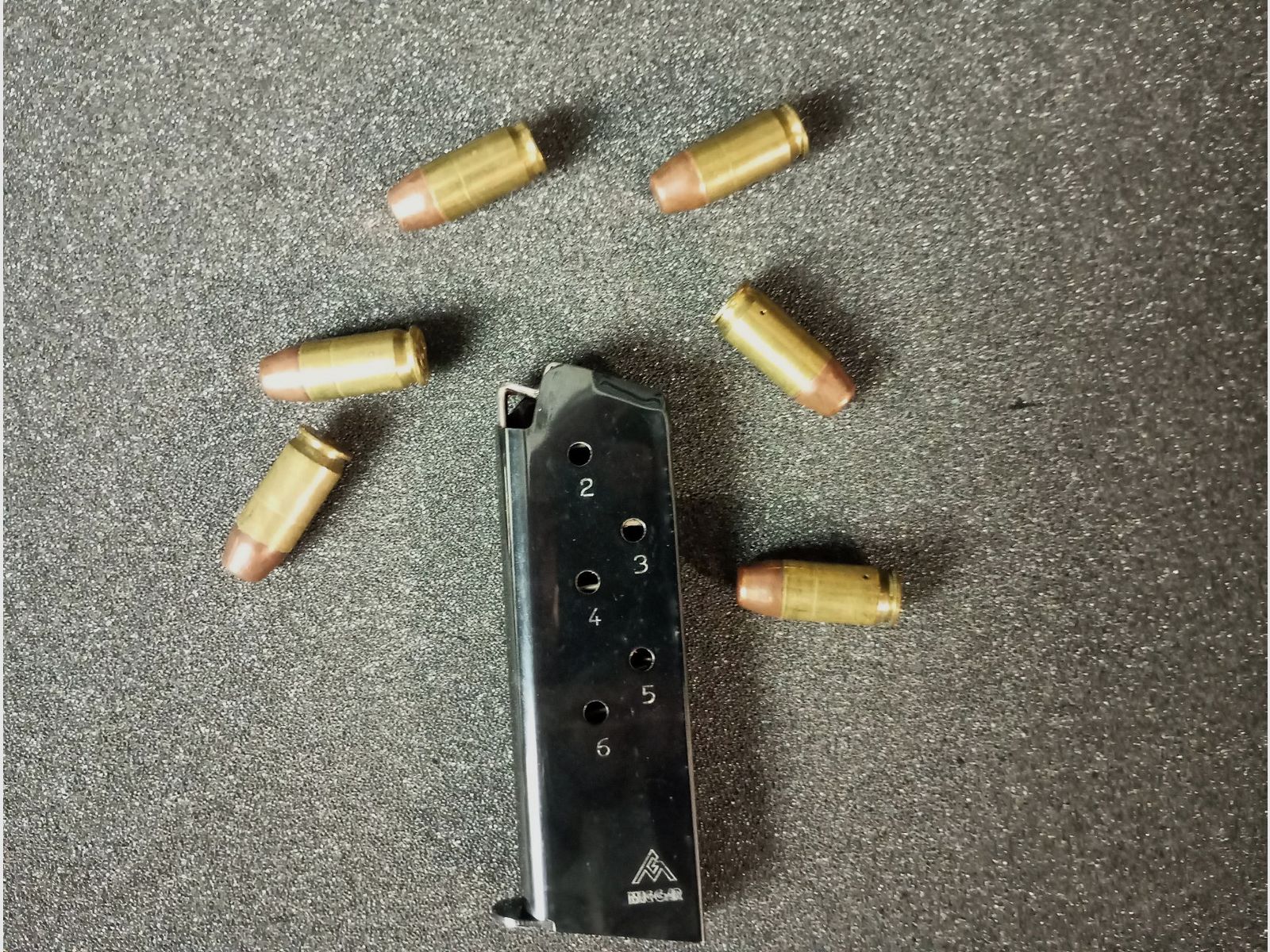 Colt .45 – 6-Schuss-Magazin – Gebraucht,  unbenutzt, sehr guter Zustand, Bild 1 von 4