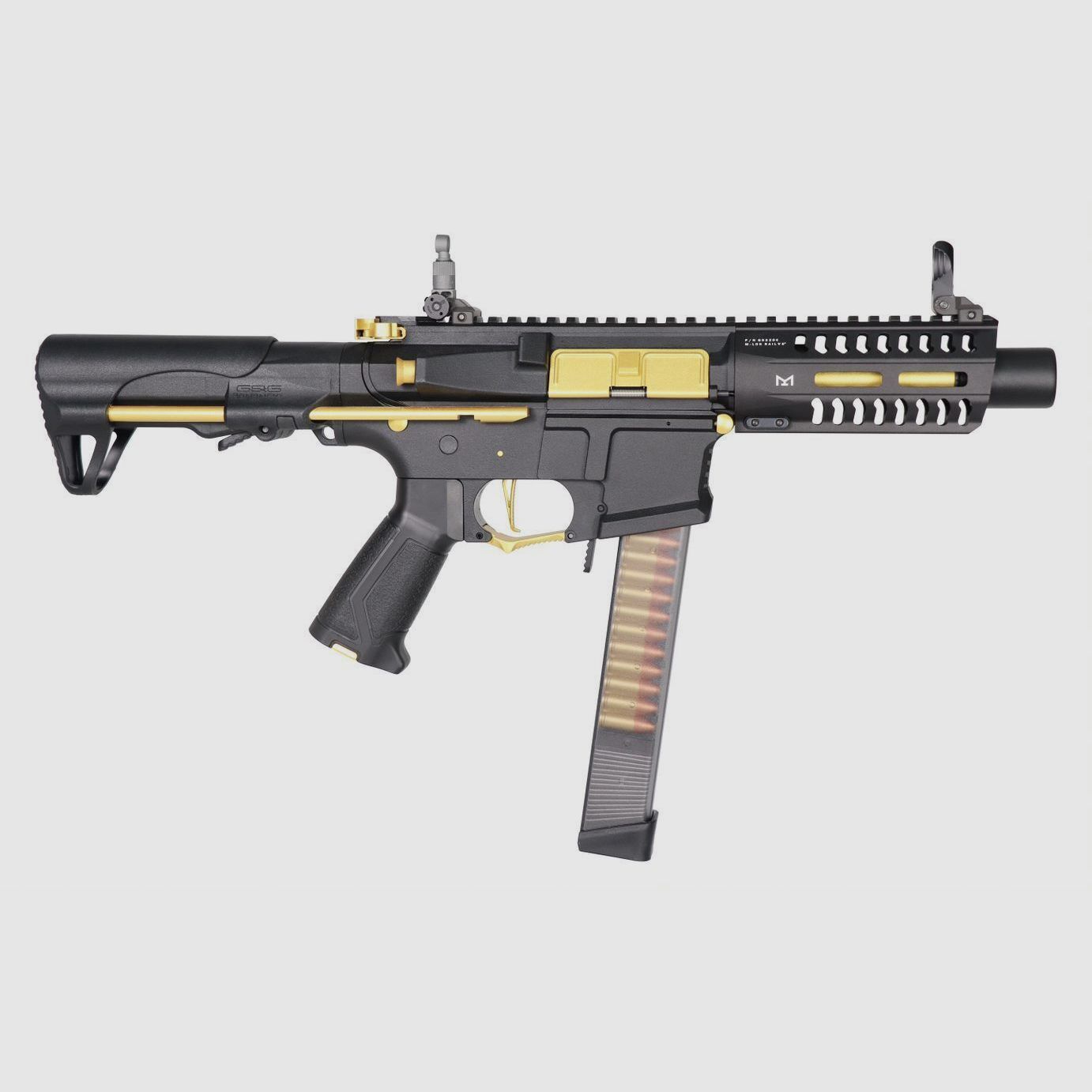 G&G ARP 9 Stealth - Gold mit ETU Airsoft - max 0,5 Joule