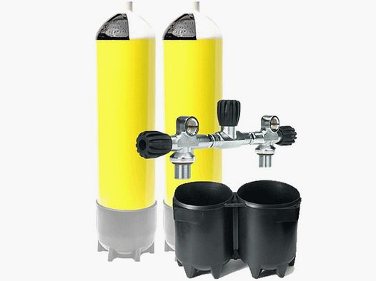 BIBOTELLA 2X10 232BAR MANIFOLD