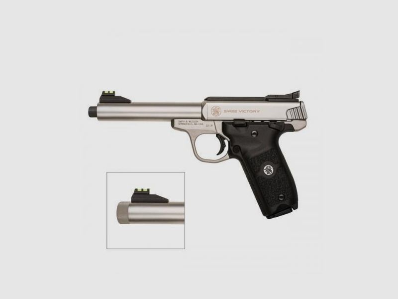 SMITH & WESSON KK-Pistole Mod. SW22 Victory 5,5'' .22lr  Threaded Barrel