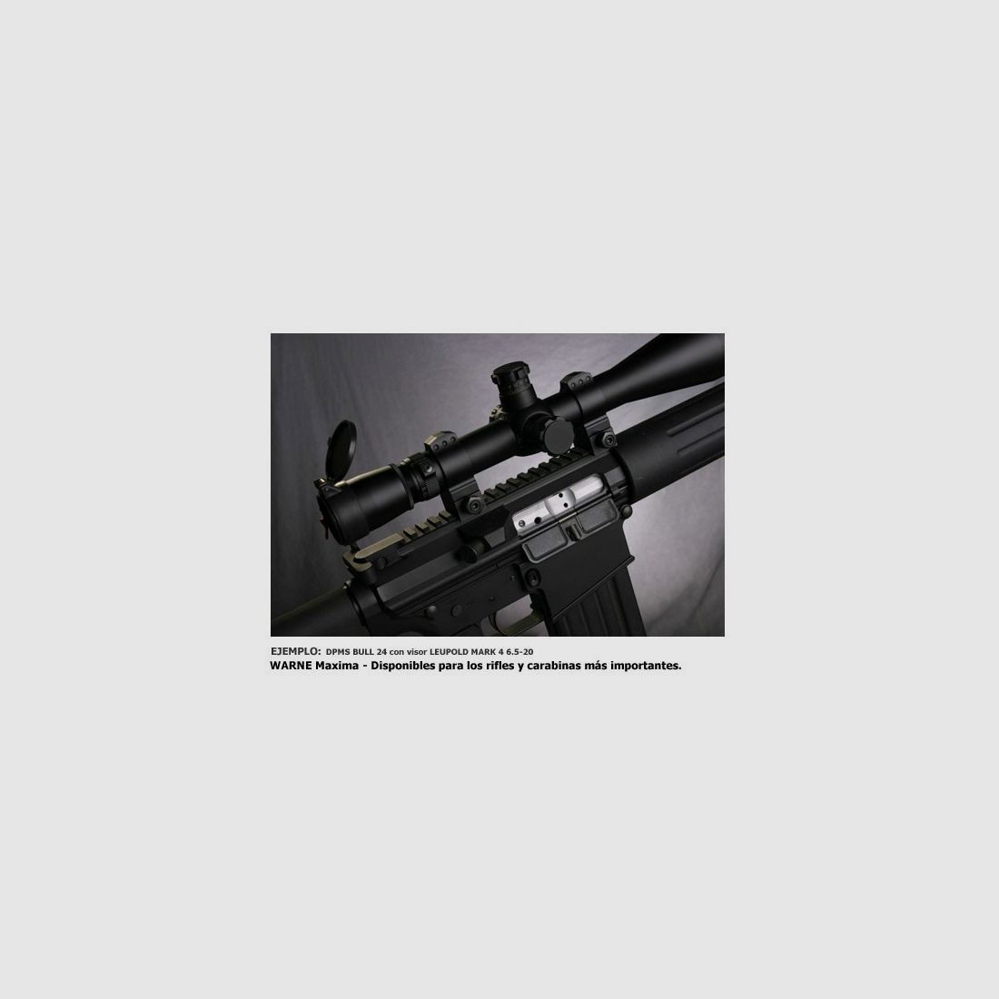 Jeu d'anilles WARNE Tactical 1″ [fixes] – hautes, image 3 sur 5