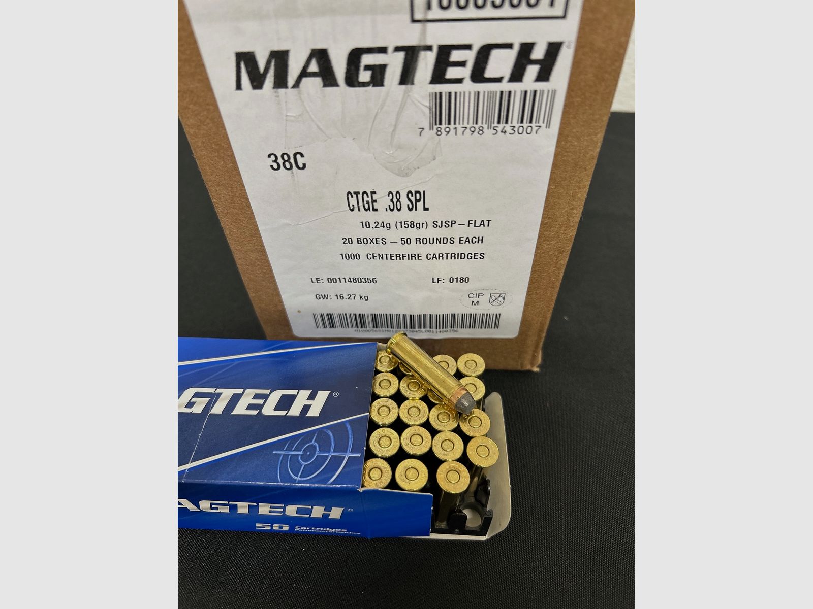 Magtech .38 Special SJSP 10,2g/158grs. 