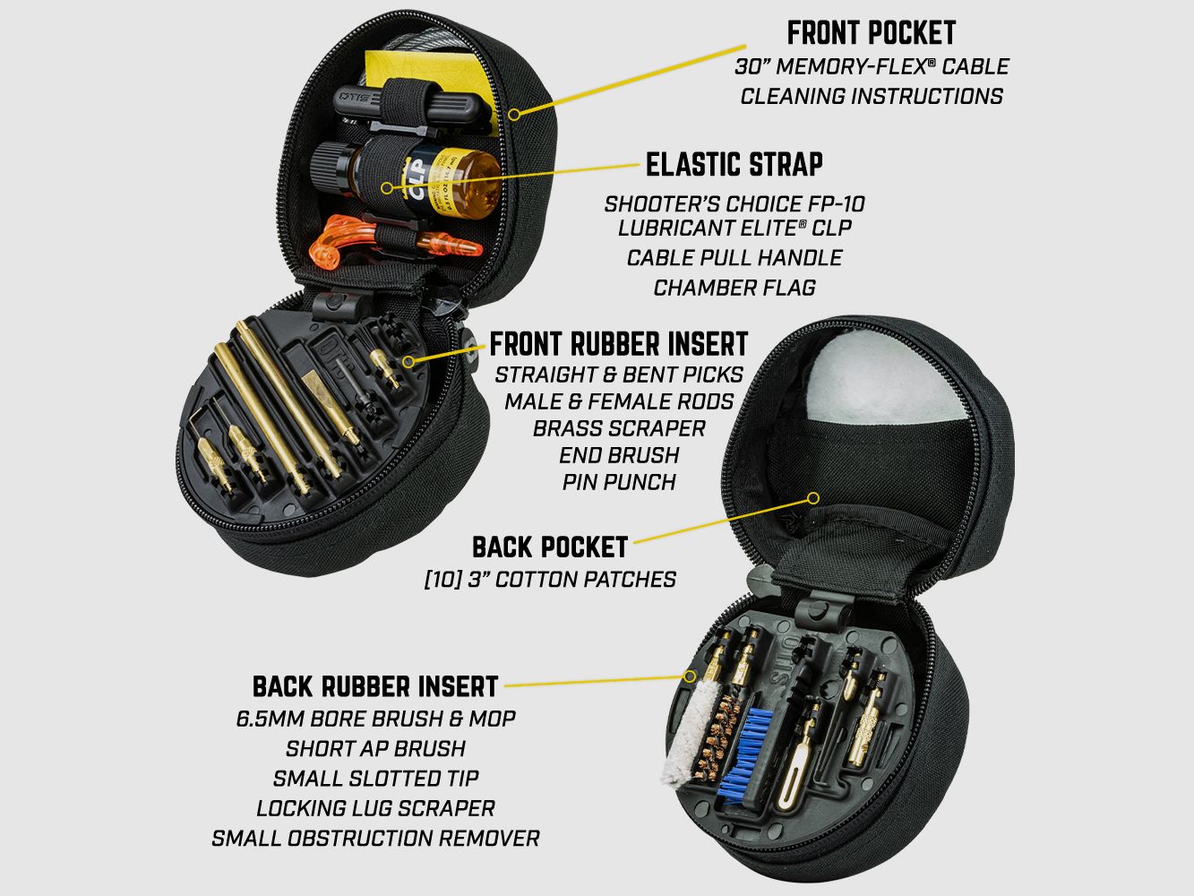 Otis Reinigungs-Set für 6,5mm inkl. Tasche