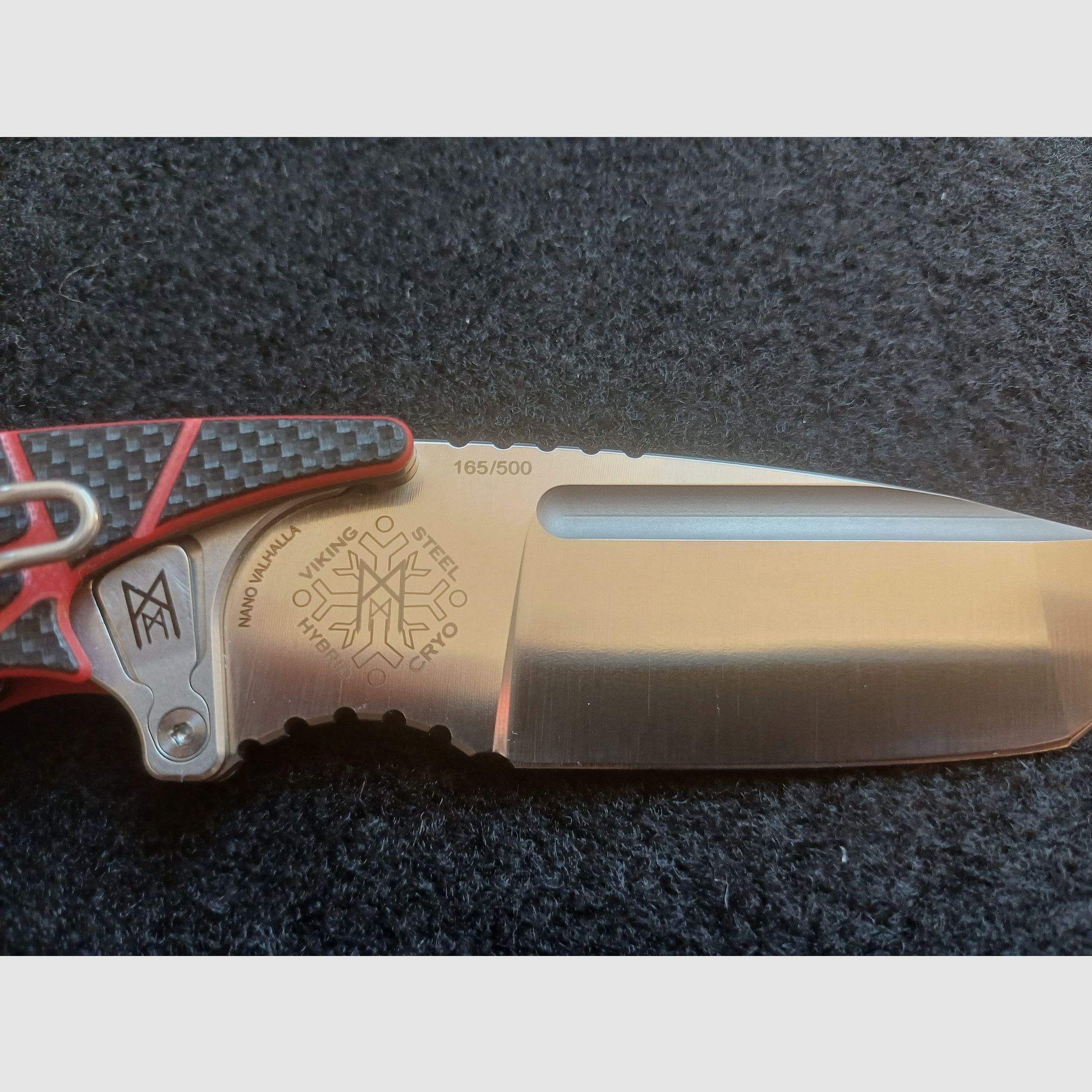 Midgards Messer Nano Valhalla rot Sammler-Messer