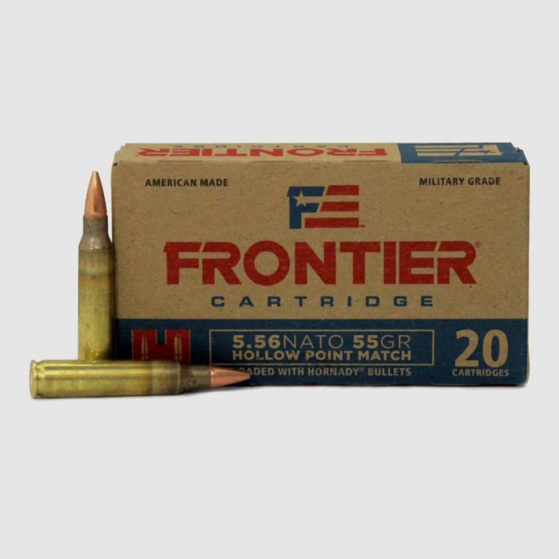 5.56 Nato Hornady FRONTIER® 55 gr HOLLOW POINT MATCH™ VE20