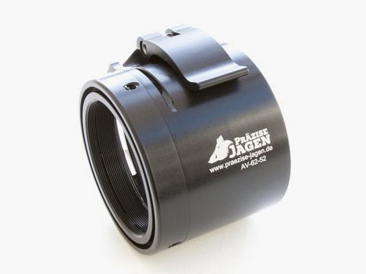 PRÄZISE JAGEN Adaptador de liberación rápida Advanced - Rosca M52x0,75 - Tamaño del casquillo de sujeción: 64 mm