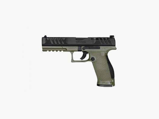 WALTHER PDP FULL SIZE 5" 9X19 2X18 OD GREEN