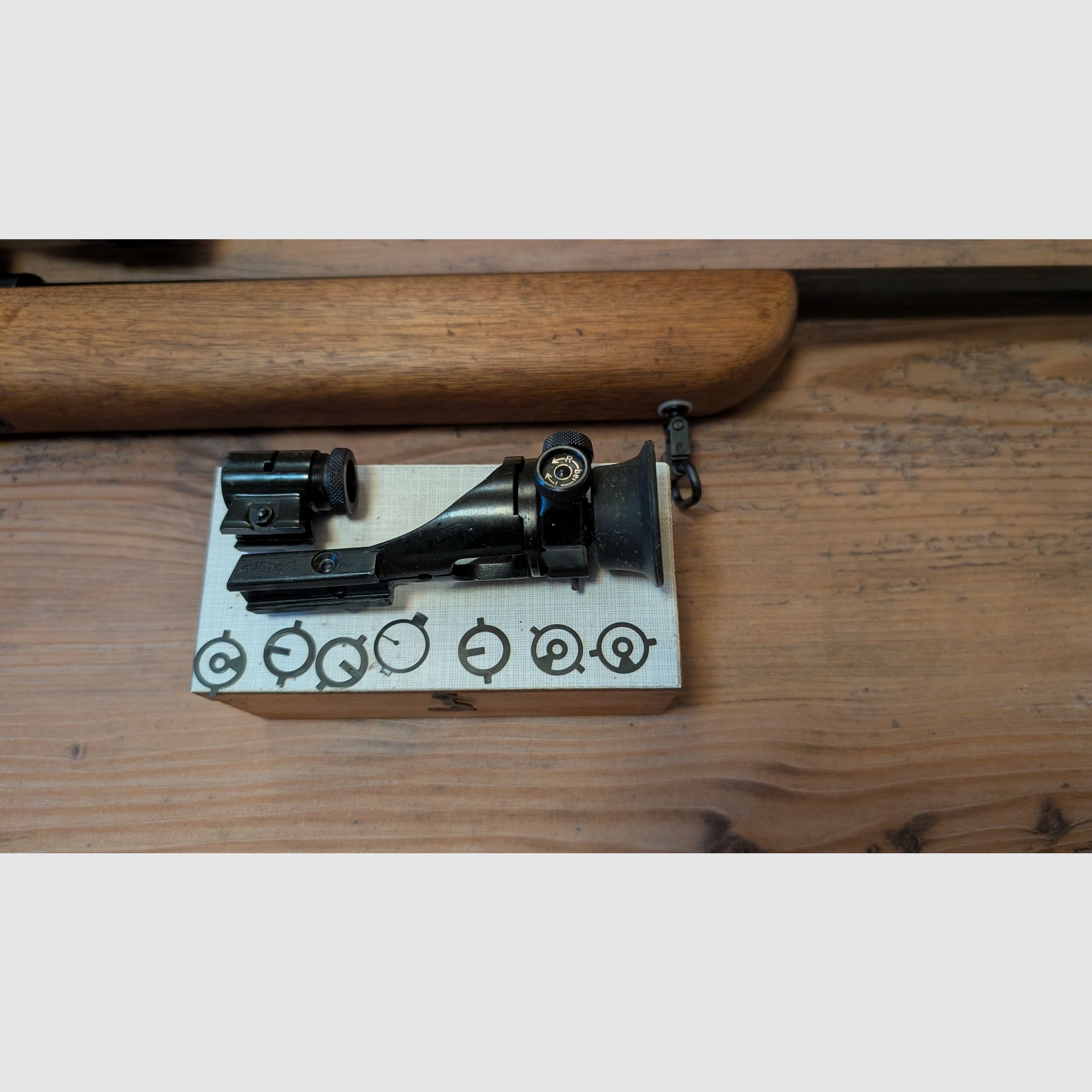 Walther Matchbüchse z diopterem i ZFR, .22lfb w tym torba