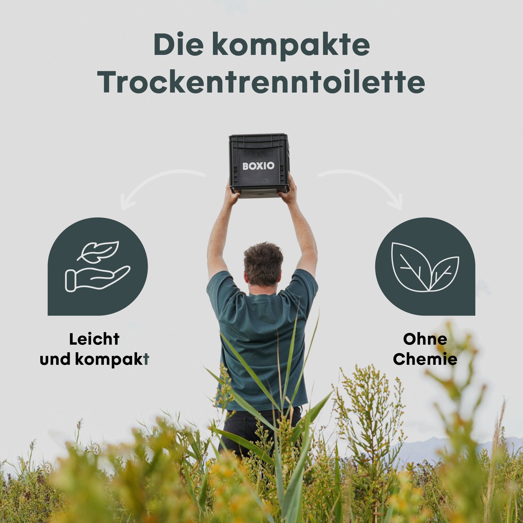 BOXIO TOILET | Scheidingstoilet in Euroboxformaat