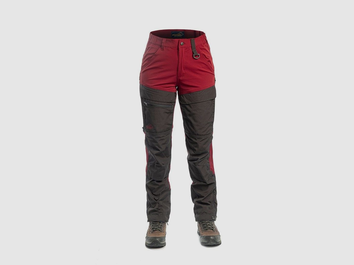 Arrak Outdoor Hybrid Pantaloni Donna Rosso Scuro - 36