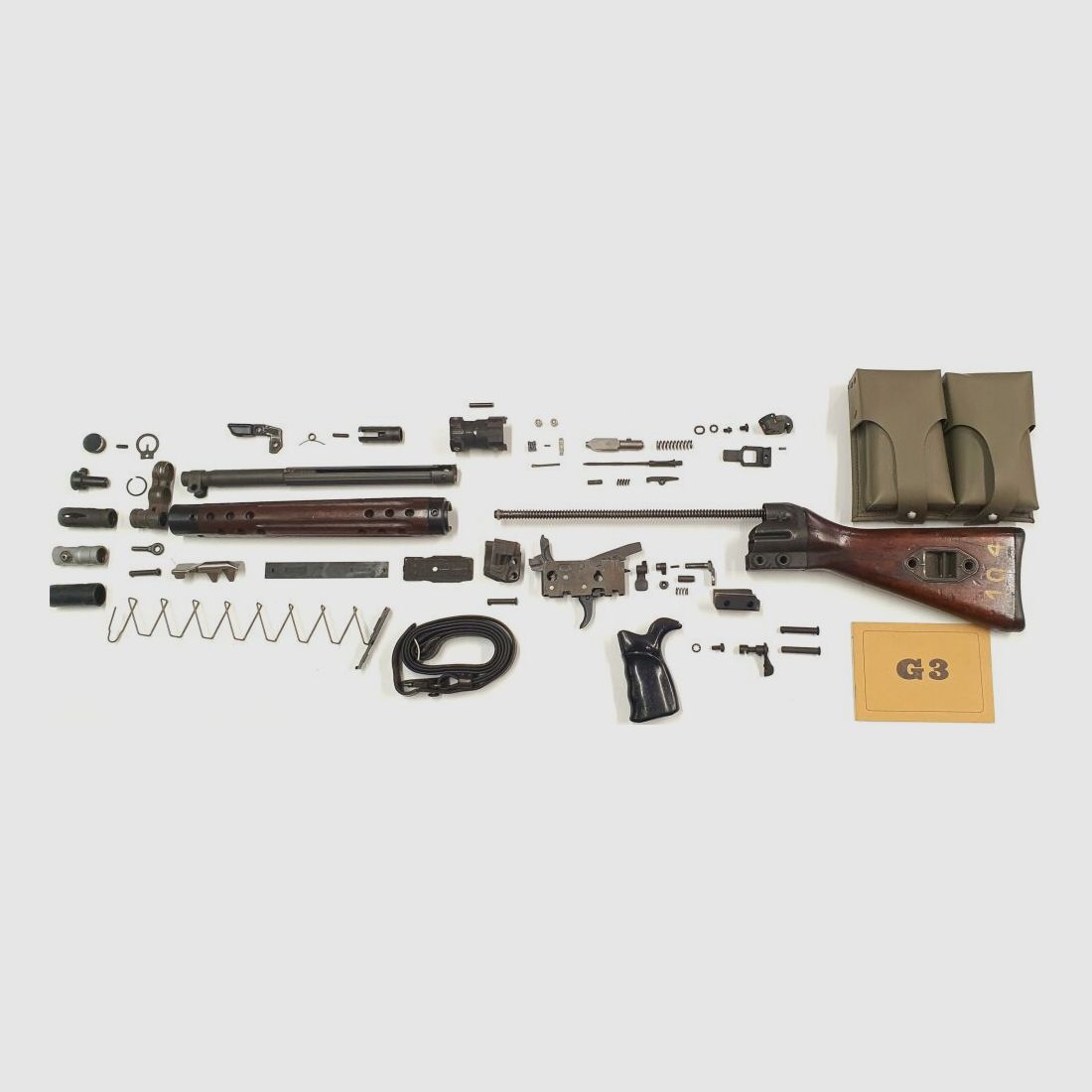 original Heckler & Koch set di parti libere G3 NATO Heckler & Koch incluso il calcio in legno