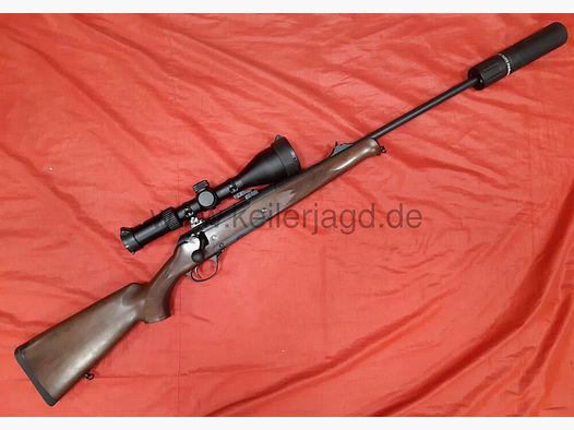 Haenel Jaeger 10 Holzschaft Kal.308 Win + 3-12x56 AKAH-ZFR + Haenel JGR SD