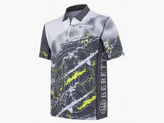 BERETTA POLO RUSH TRIDENT GRAY/WHITE MT421