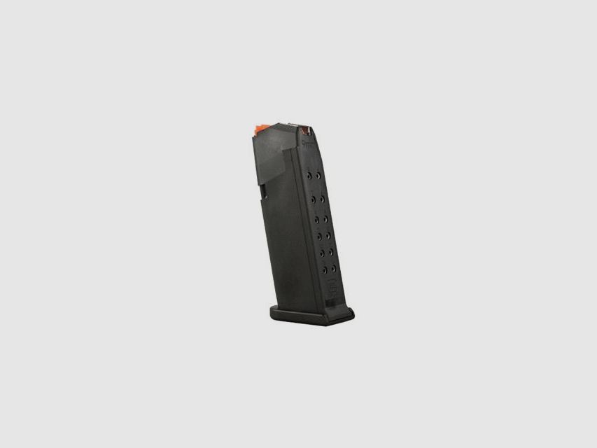 Chargeur Glock G19 – 9mm Luger – 15 coups – Noir/Orange (Chargeur)