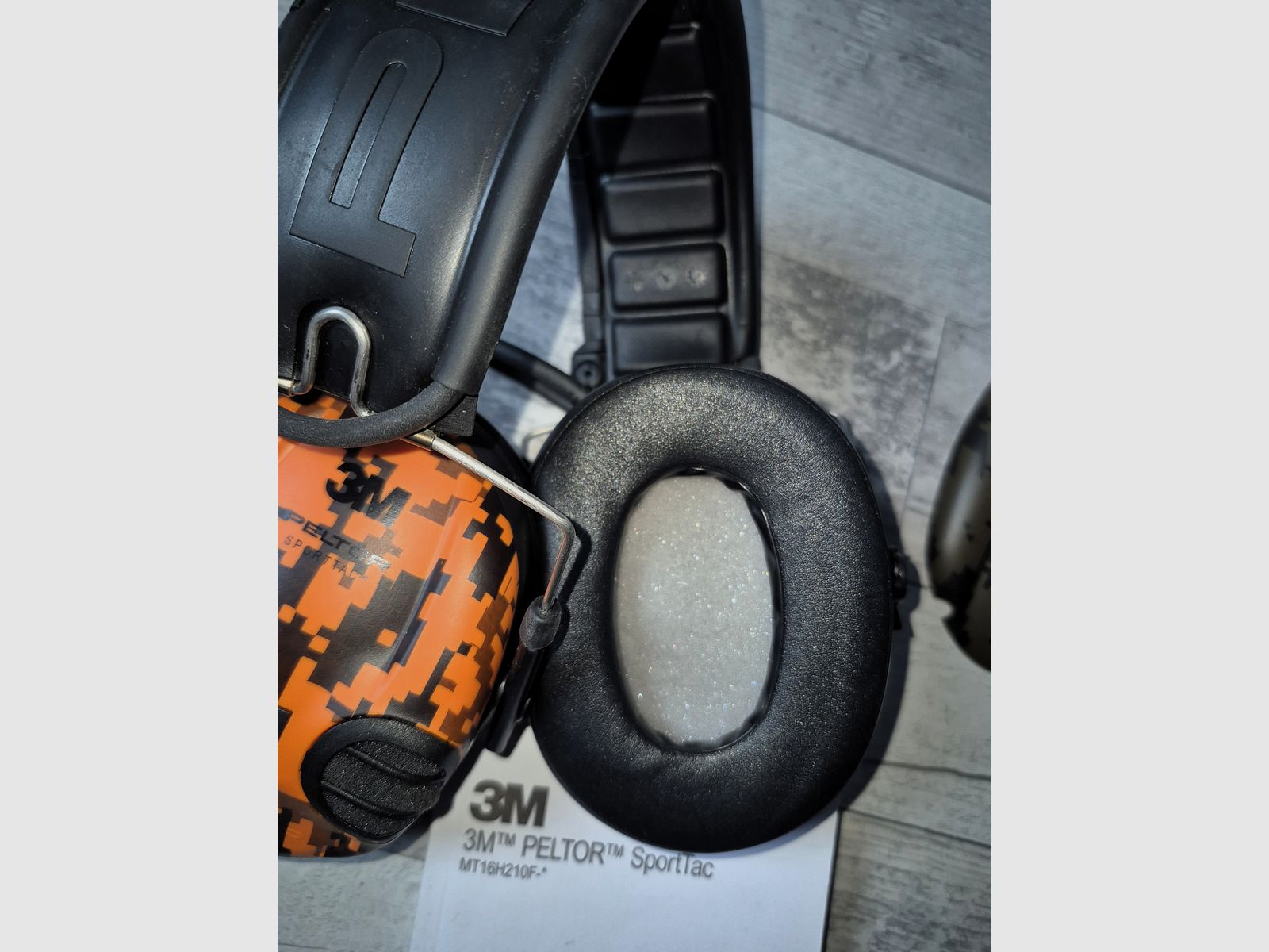 3M Peltor SportTac nauszniki ochronne Pomarańczowy/Zielony Camo