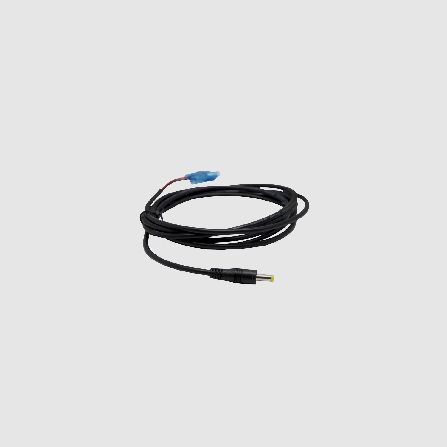 6V power cable with ground plug yellow