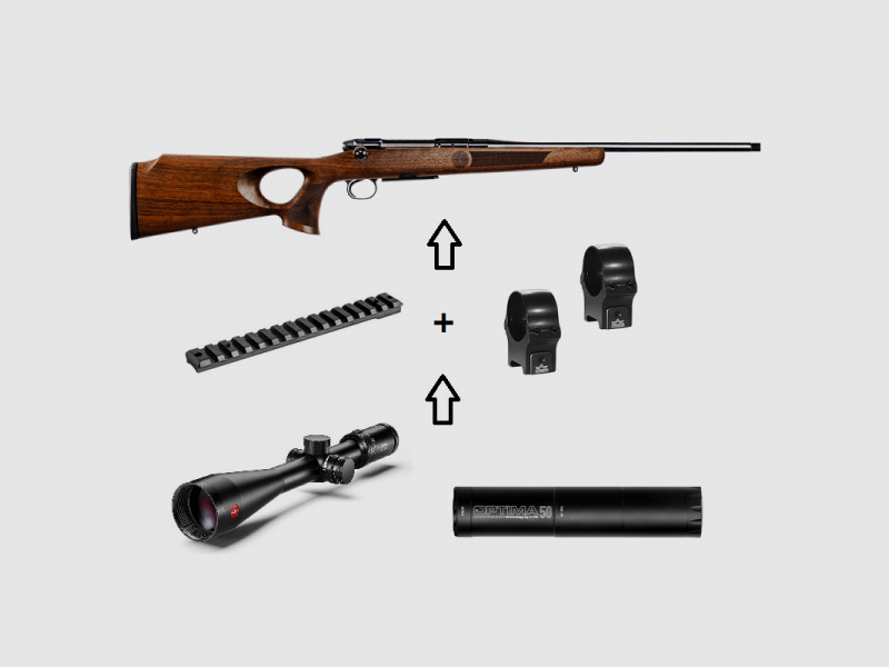 Heym SR30 Ranger-T + ZF Leica + ... - Power Pacs - Complete Package