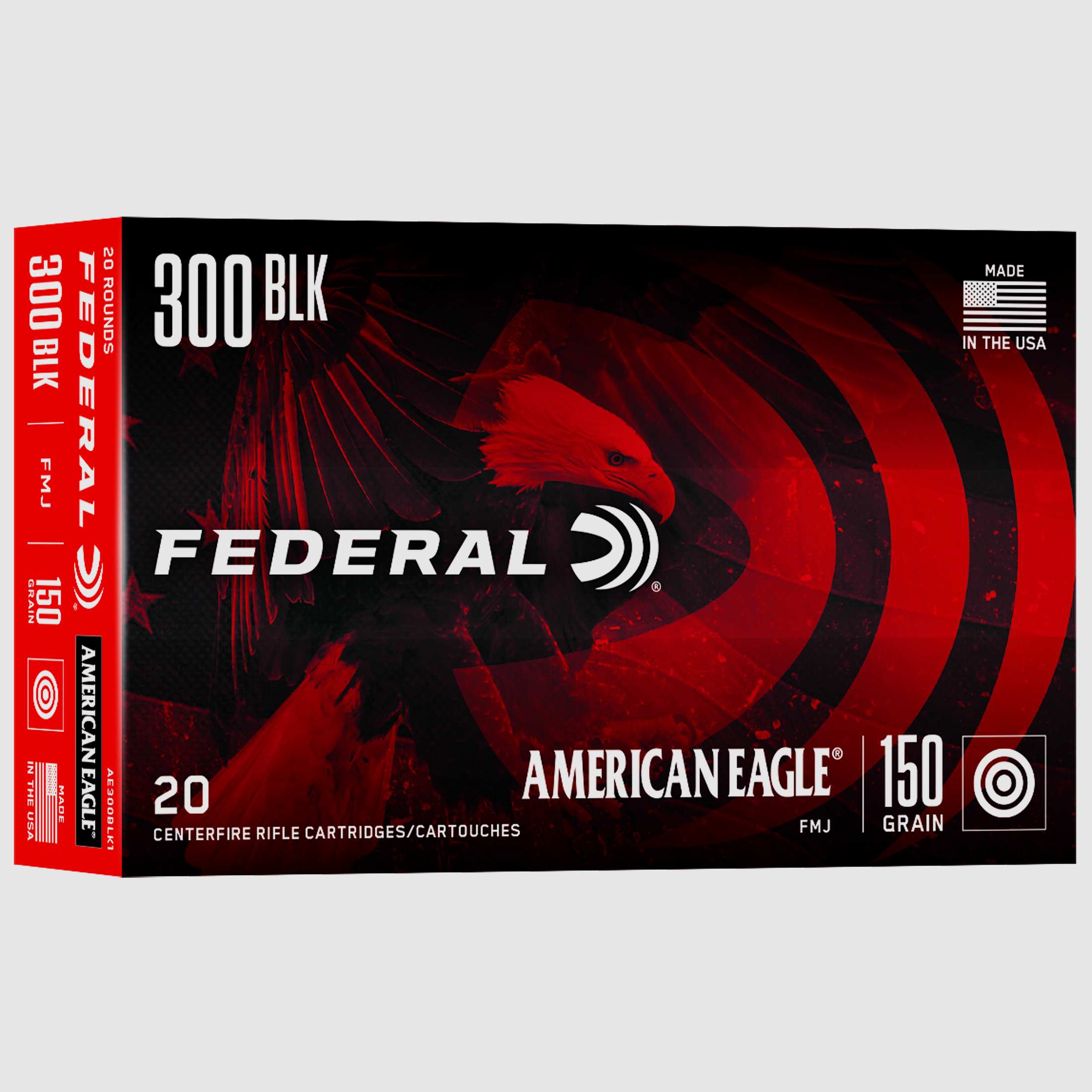 Federal Büchsenmunition American Eagle .300 AAC Blackout 9,7g Full Metal Jacket Boat Tail