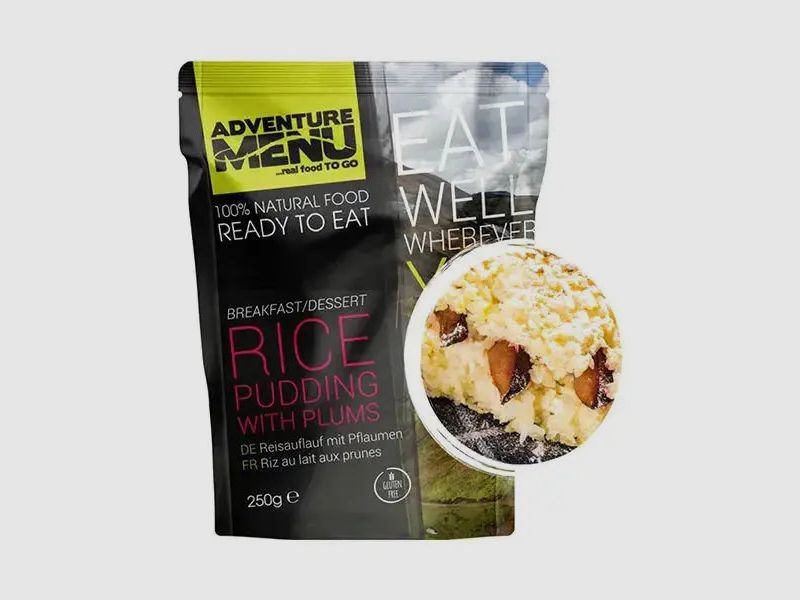 Adventure Menu Reisauflauf mit Pflaumen