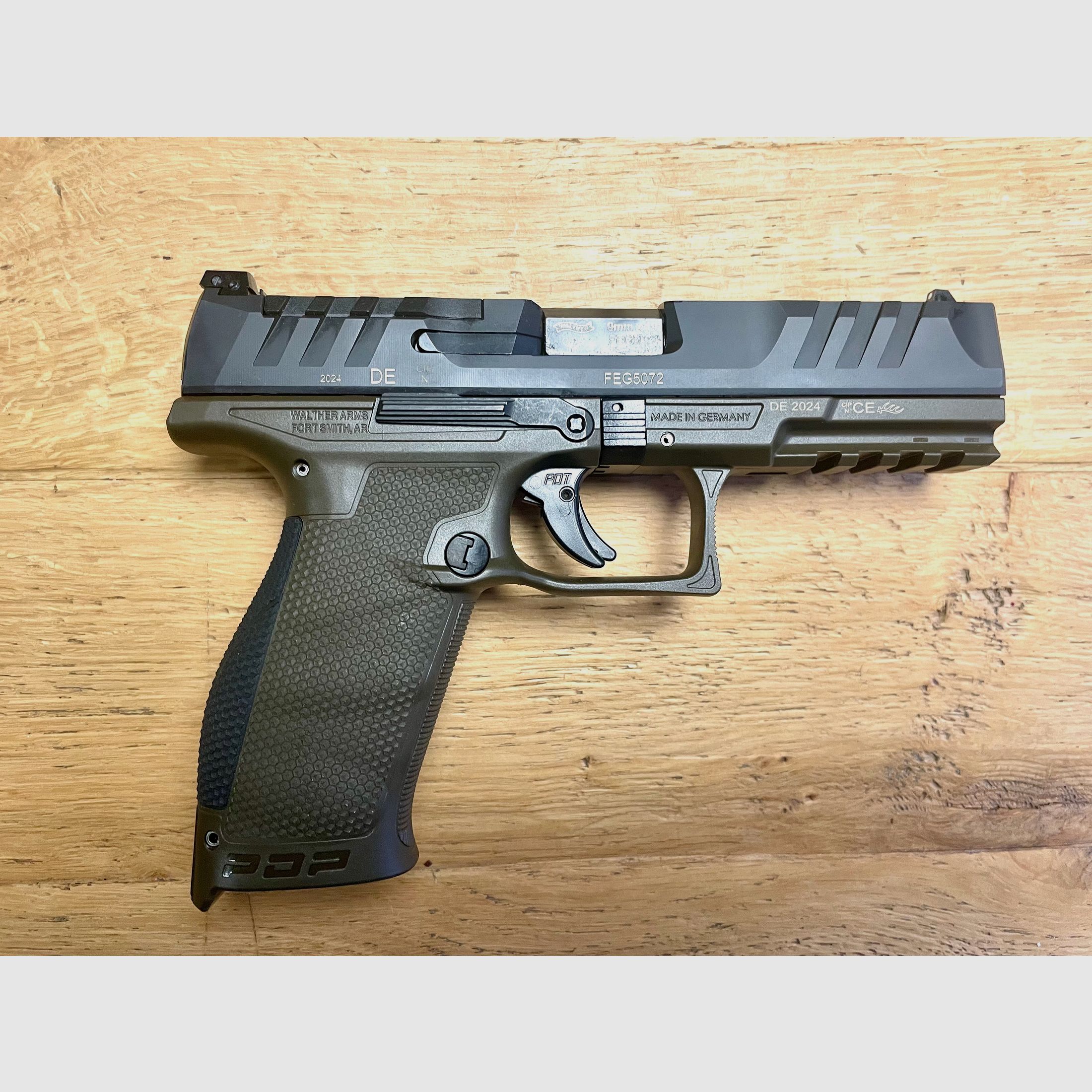 Walther PDP Full Size 5” OR V2 OD Verde 9mm Luger