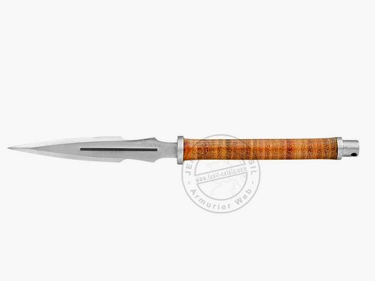Wurfmesser Kunaï - Ledergriff - Set von 3
