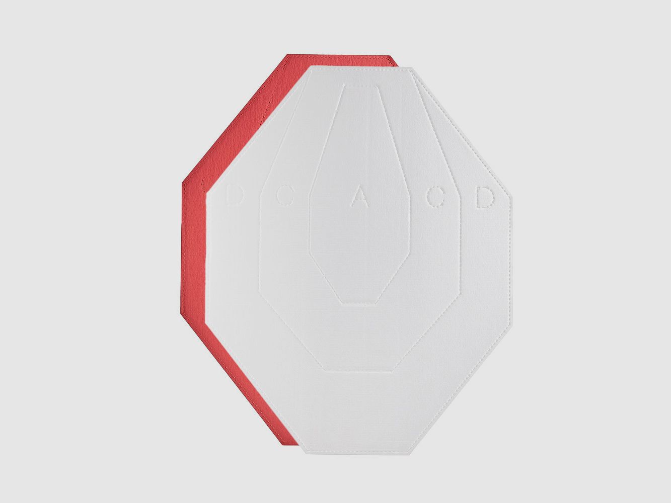 Cardboard Target IPSC WHITE/RED – 100 pcs./Pack, image 1 of 3