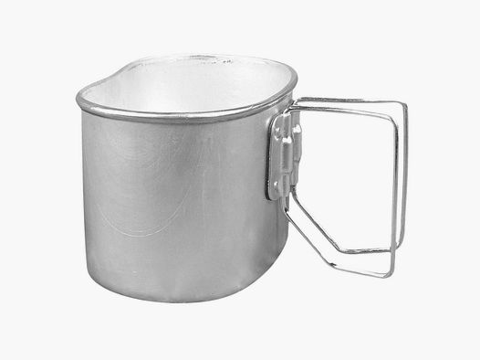 Tazza Quart Alluminio Militare - Leggera e Robusta - Ideale per Attività all'Aperto e Caccia