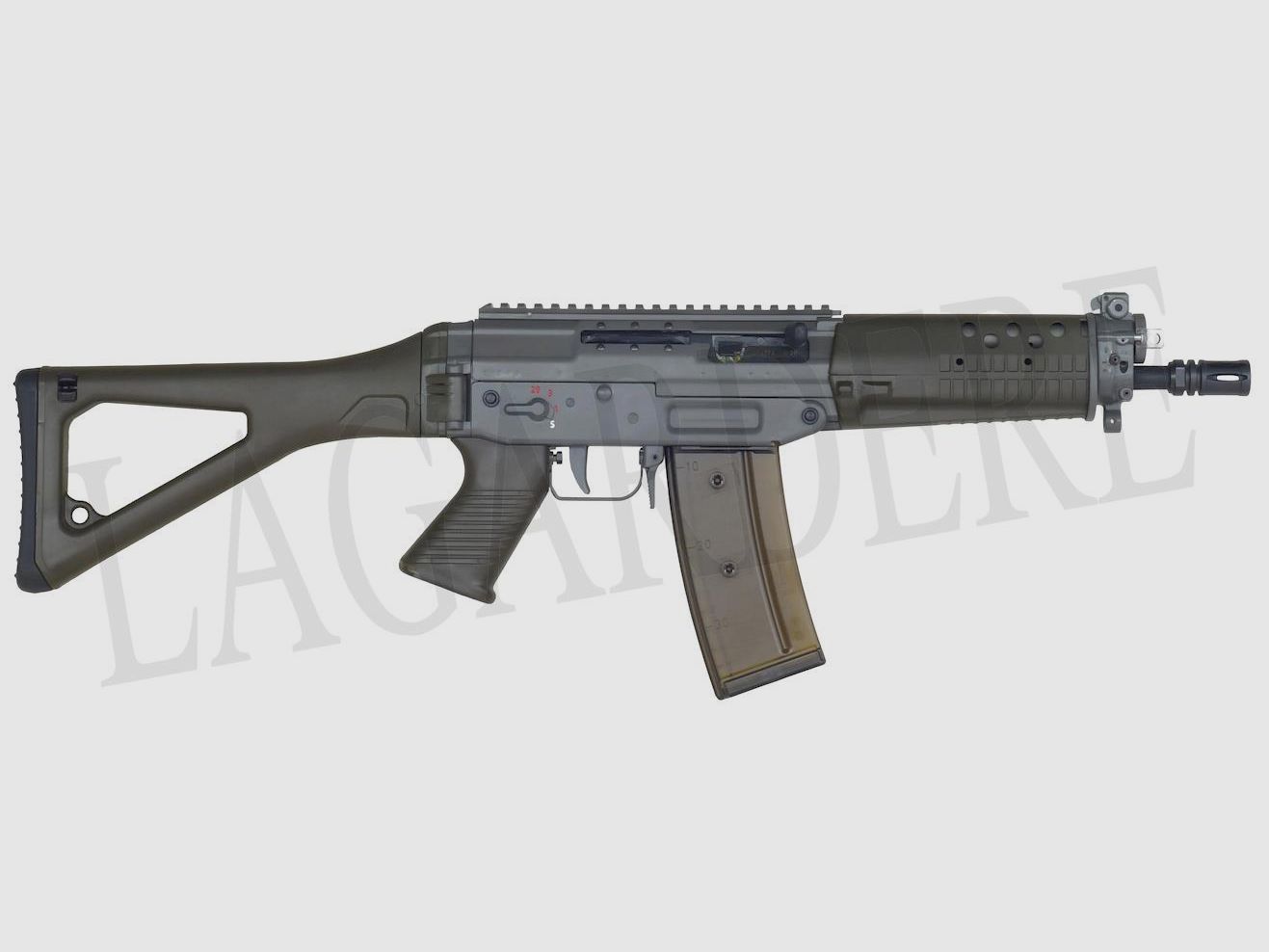 SAN SWISS ARMS SG 553-1 SB AUTO RAIL VERDE ROSSO (FUCILE D'ASSALTO AUTOMATICO)