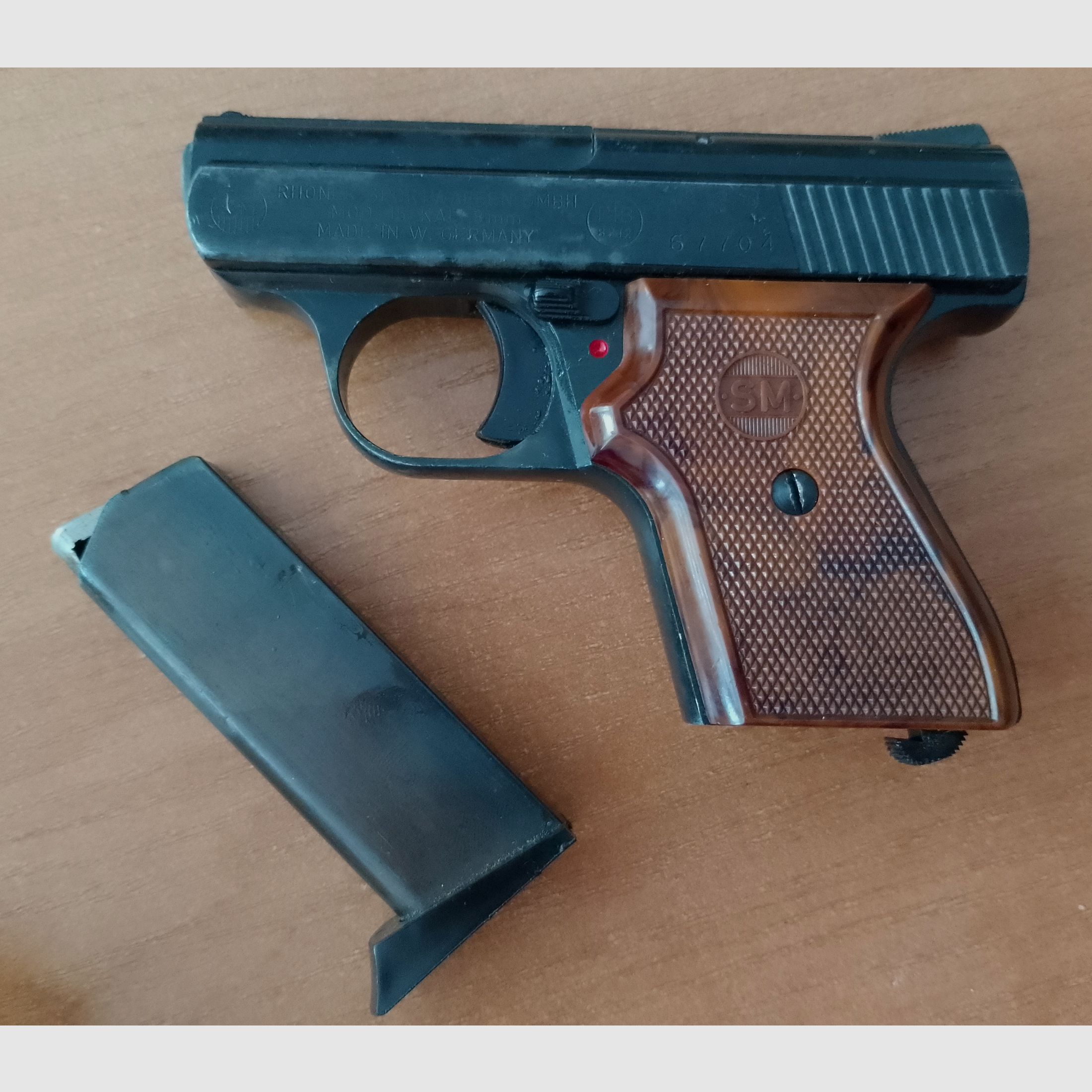 Alte Rhöner SM 15 Kal. 8 mm Knall im PTB 83/2 von 1976!