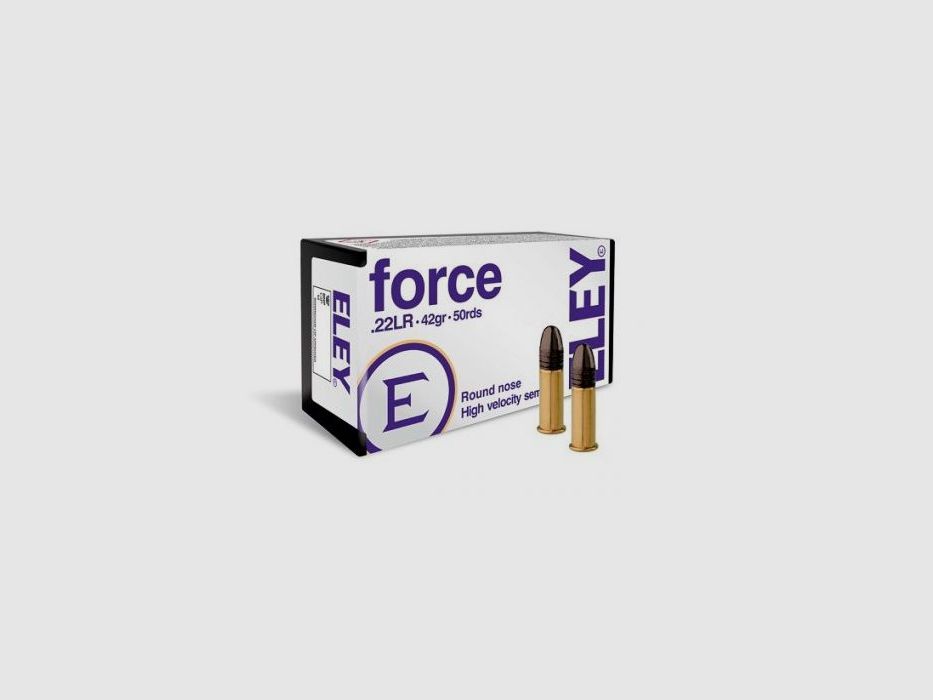 Eley Force Kleinkaliber-Büchsenpatronen .22 Lr. 42 gr / 50 Stk., Bild 1 von 2