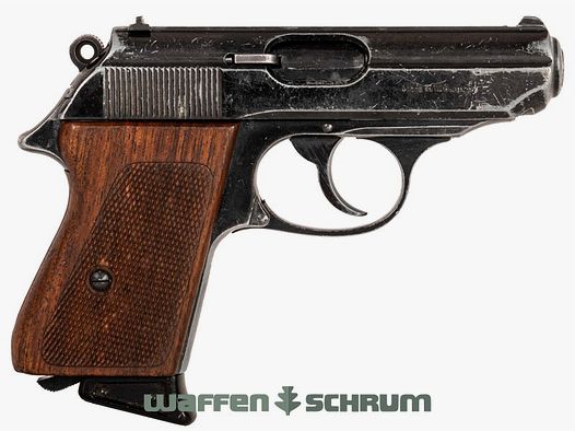 Erma EP752 .22lr, houten handgrepen met visgraat LL: 85 mm