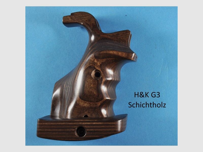 Match-Griff für Selbstlade-Gewehr H&K G3 und Klone laminiertes Holz, braun