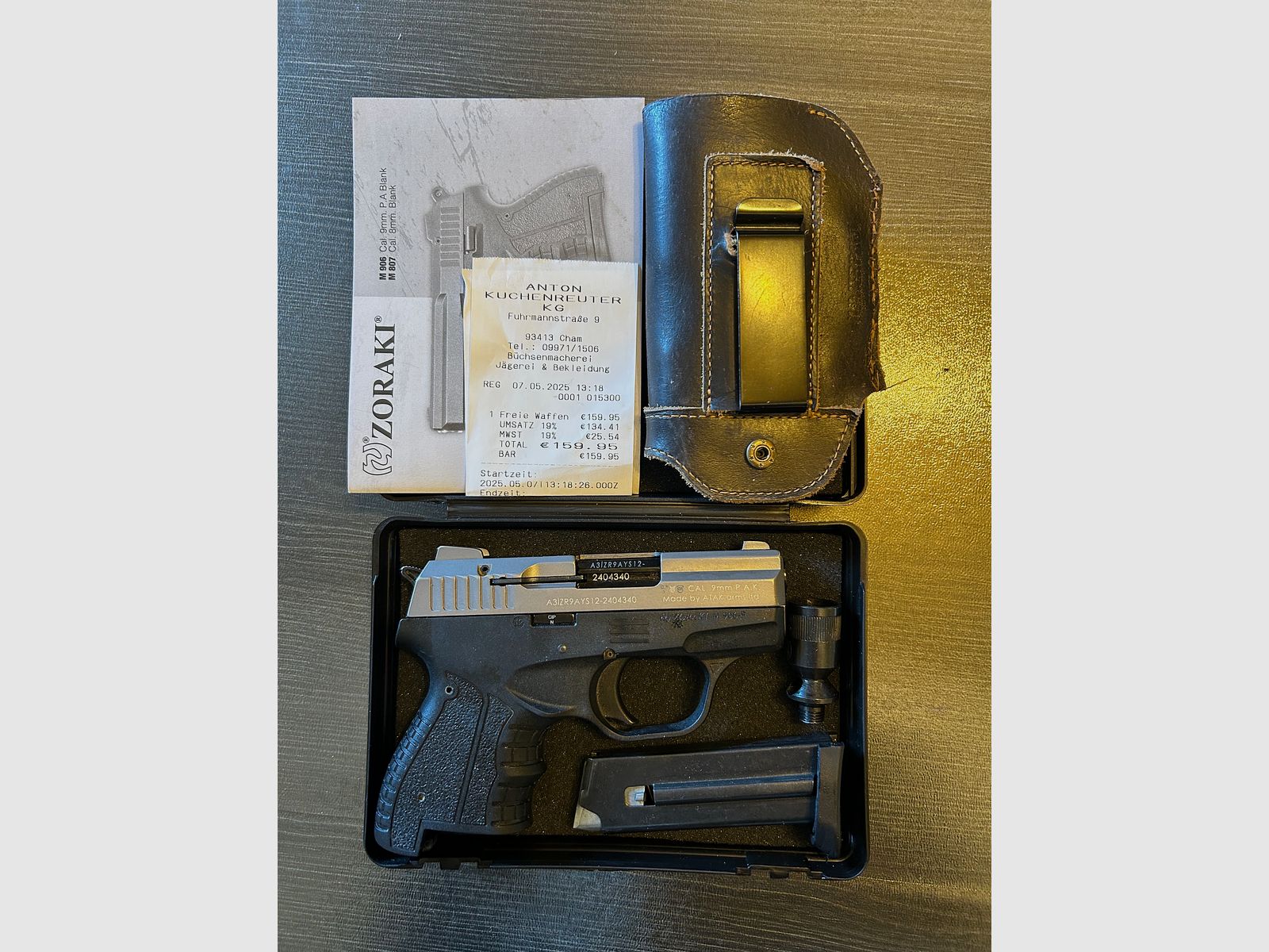 Neu!!! Zoraki 906 Titan Schreckschuss Pistole 9mm P.A.K