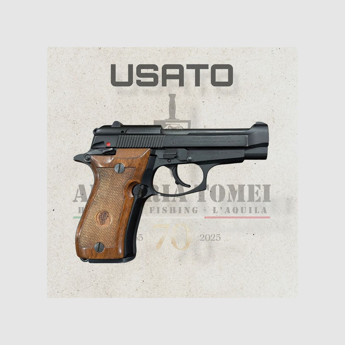 USATO – PISTOLA – BERETTA MOD. 81F cal. 7,65, immagine 2 di 3