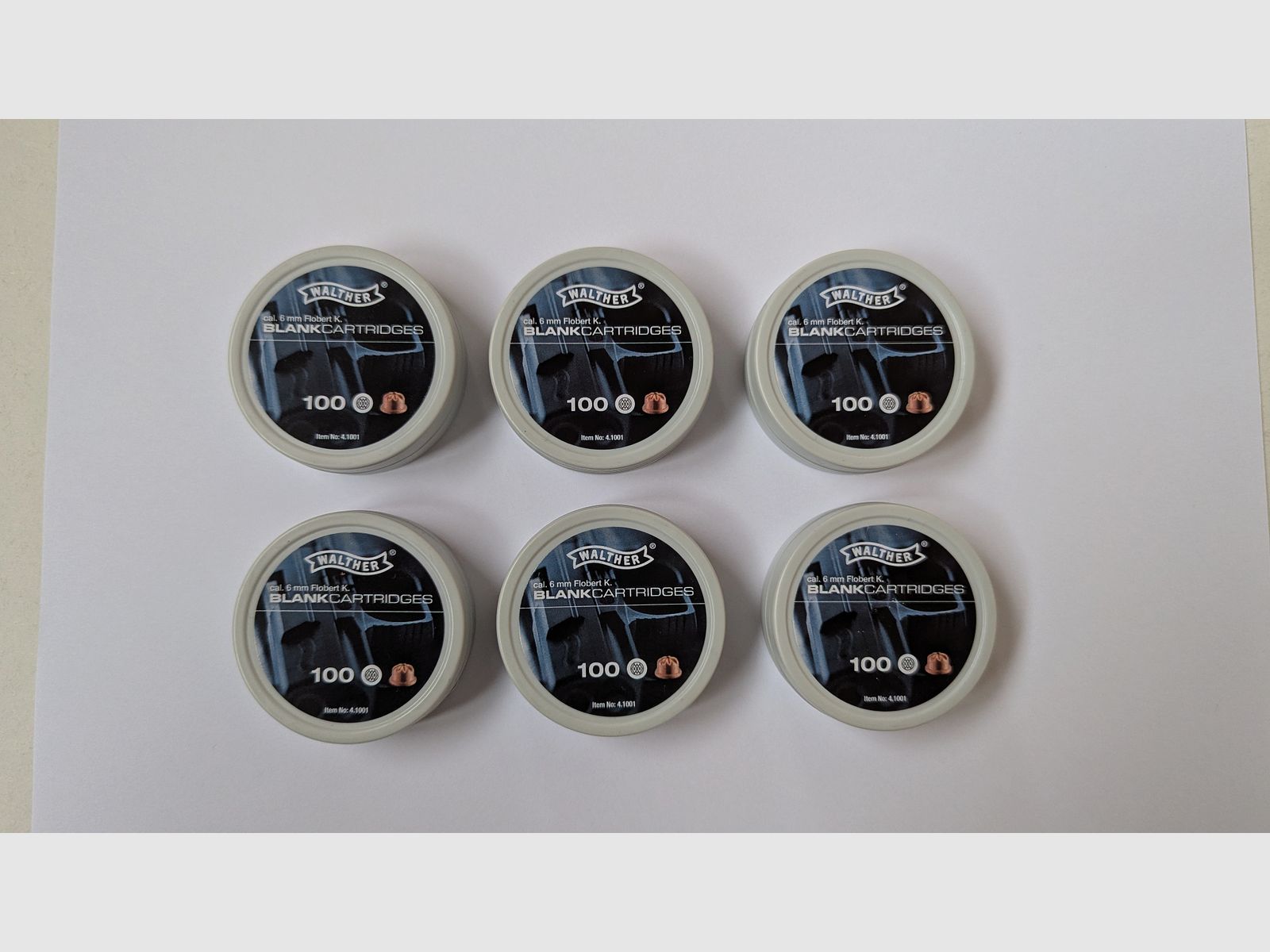 Platzpatronen Kaliber 6 mm Flobert 600 Schuss Walther