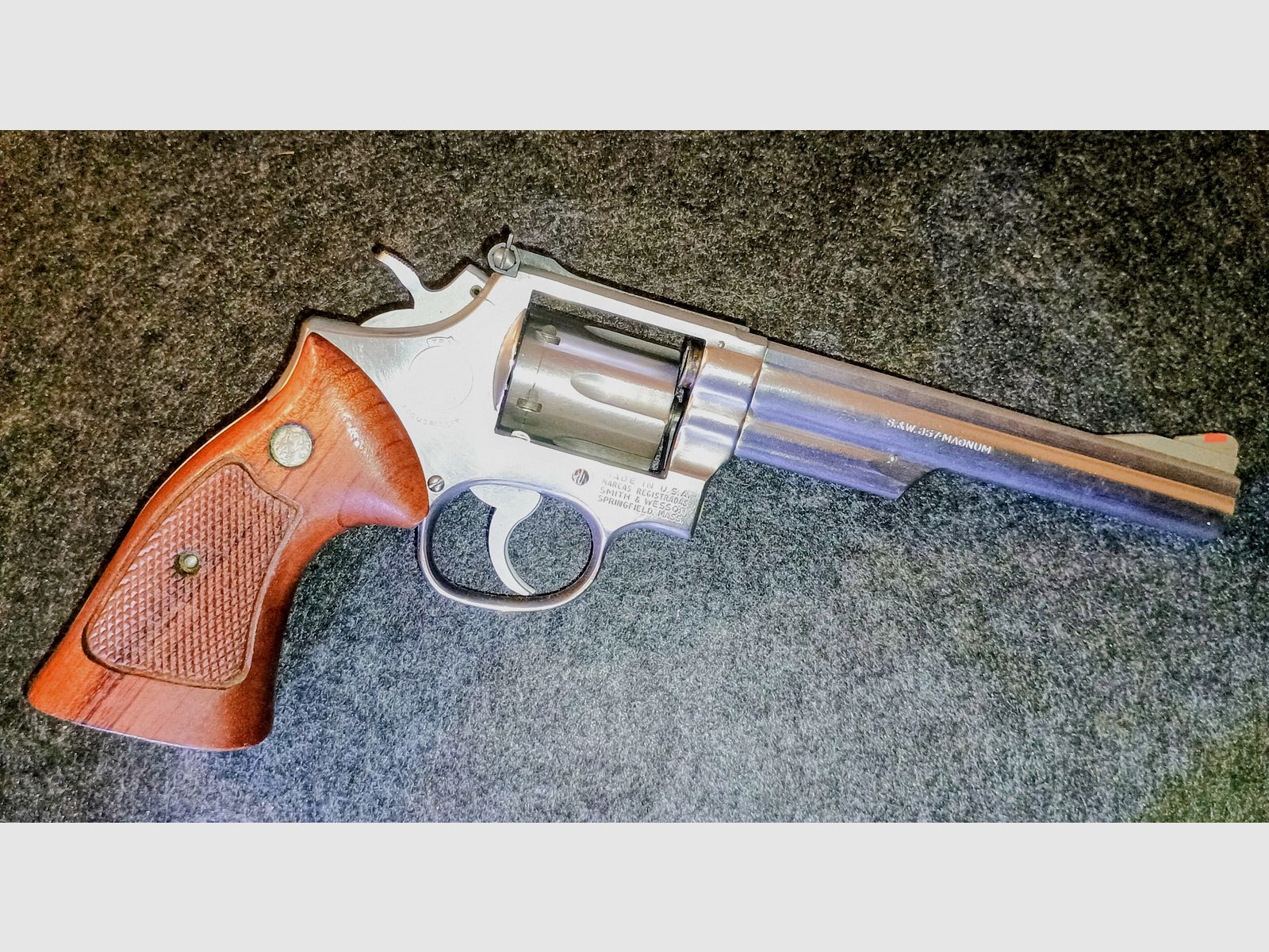 Revolver Smith & Wesson 66-1 6 inch kaliber .357 mag, afbeelding 1 van 5