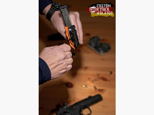 Kydex Multi Mag Holster, single, Universalholster doppelreihige Magazine