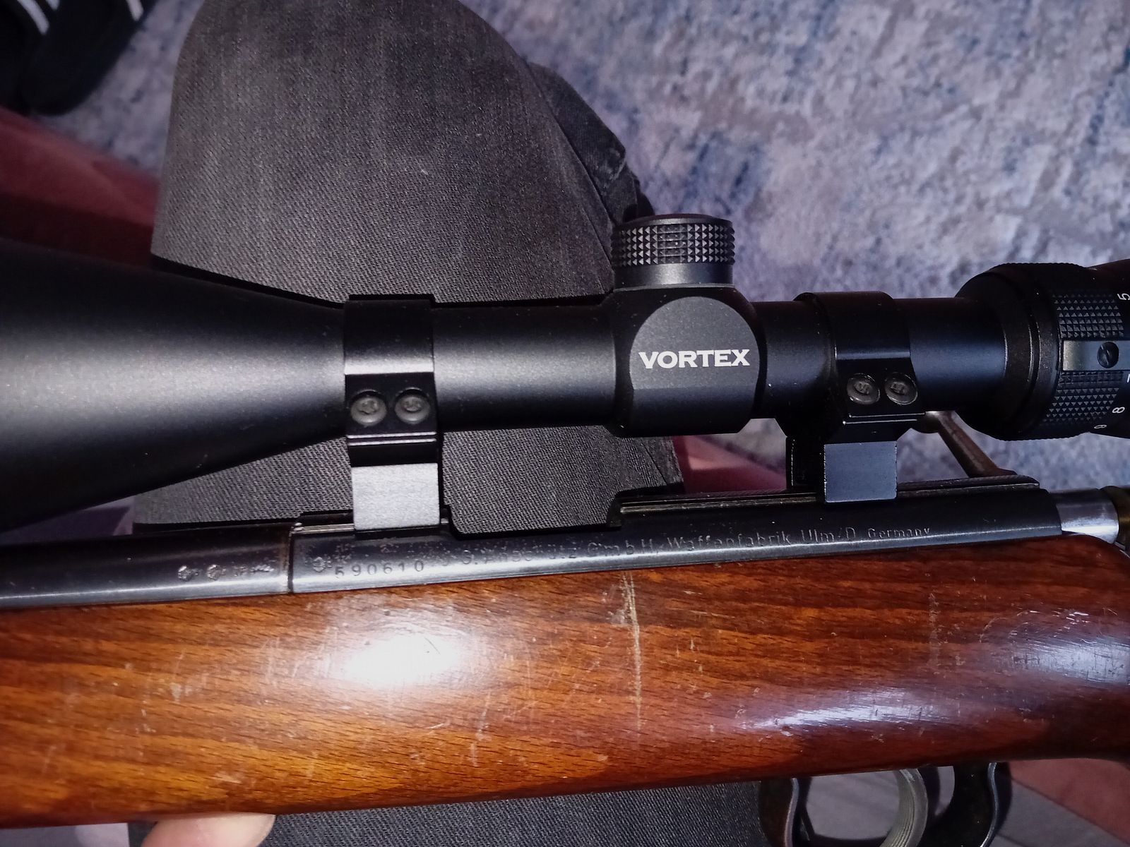 Karabin Anschütz model 1393 kal. 22 z lunetą Vortex Diamondback 3,5-10x50