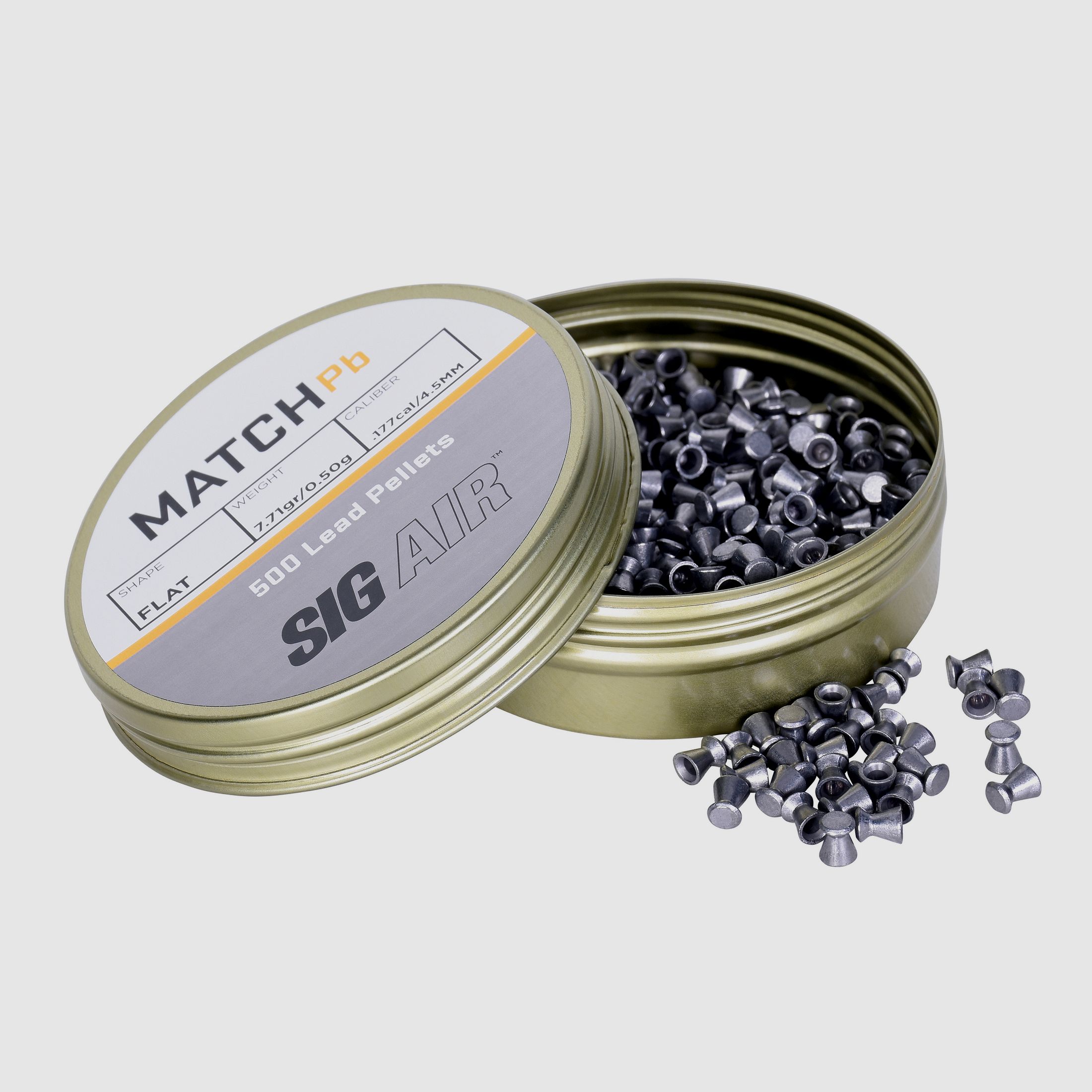 SIG SAUER flat head diabolo smooth 4.5mm 500 pieces