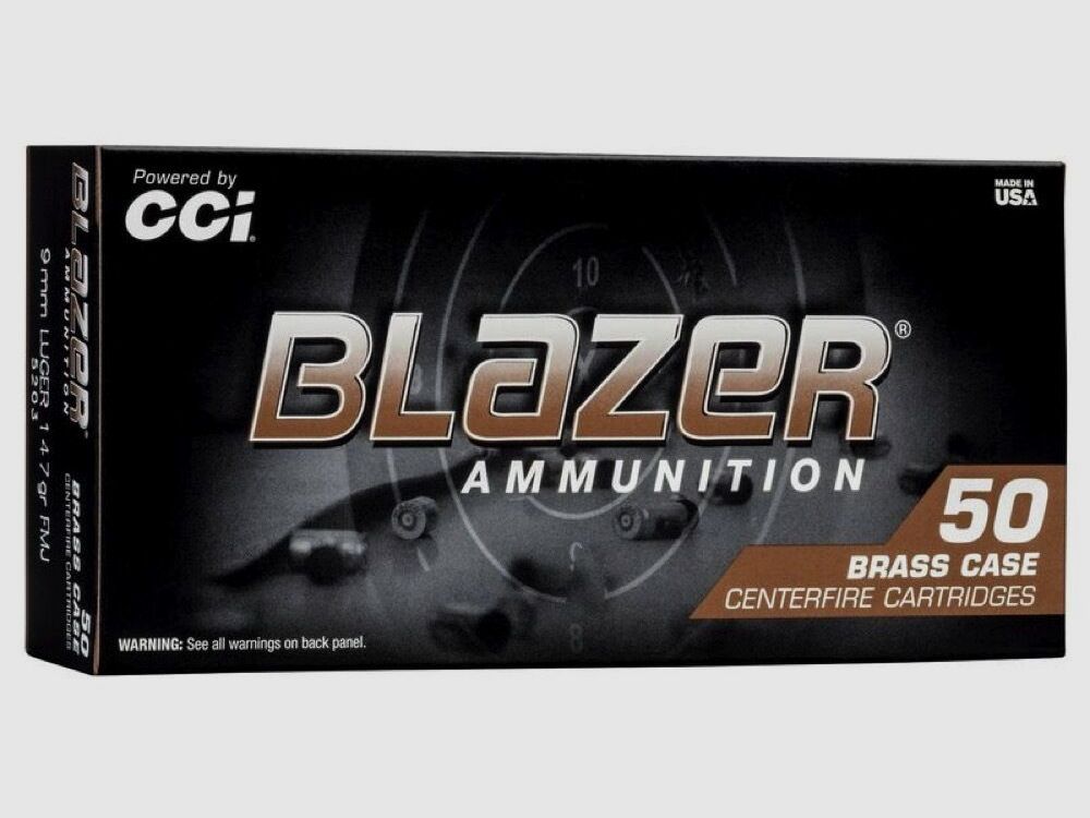 CCI Blazer FMJ 147grs 50St 9mmLuger