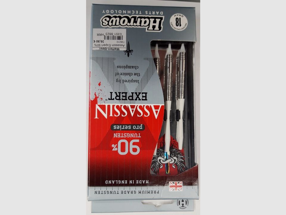 Harrows-Darts-Technology Assassin Expert 90% Soft 18gr. Dart & Zubehör