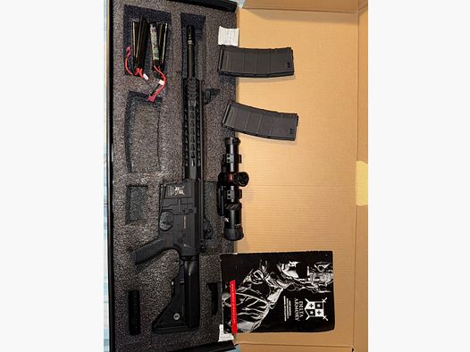 Delta Amory AR15 mit Visier, 2 Akkus und 2 Magazinen