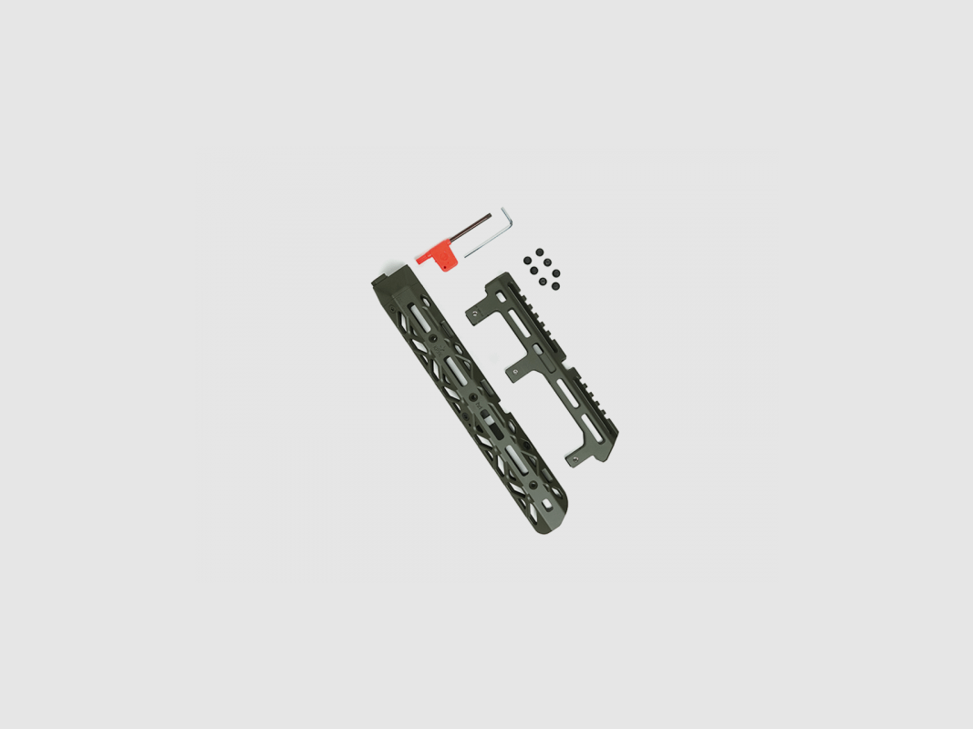 KPYK Medium AK M-LOK Handschutz mit langem Gasrohrcover CRC 1U020B OD Green