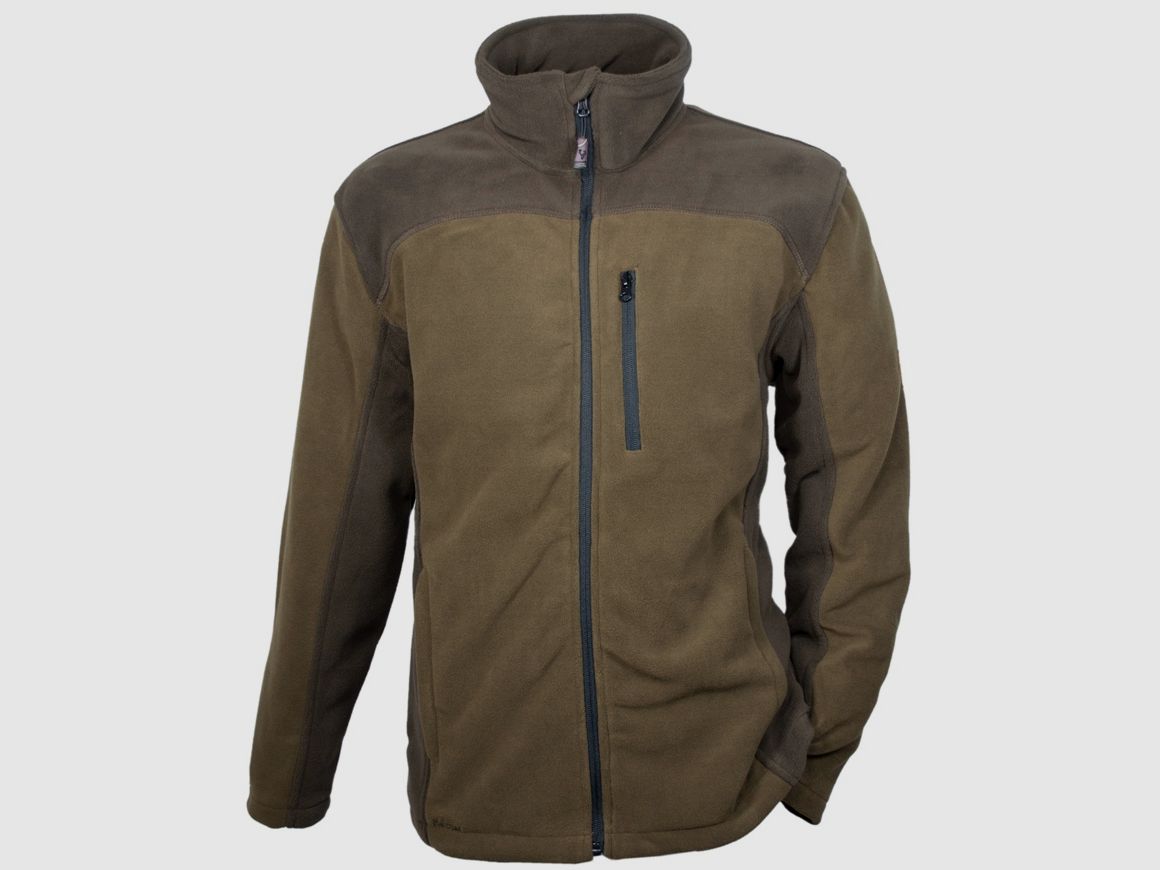 Signal Fleecejacke - orange/grün