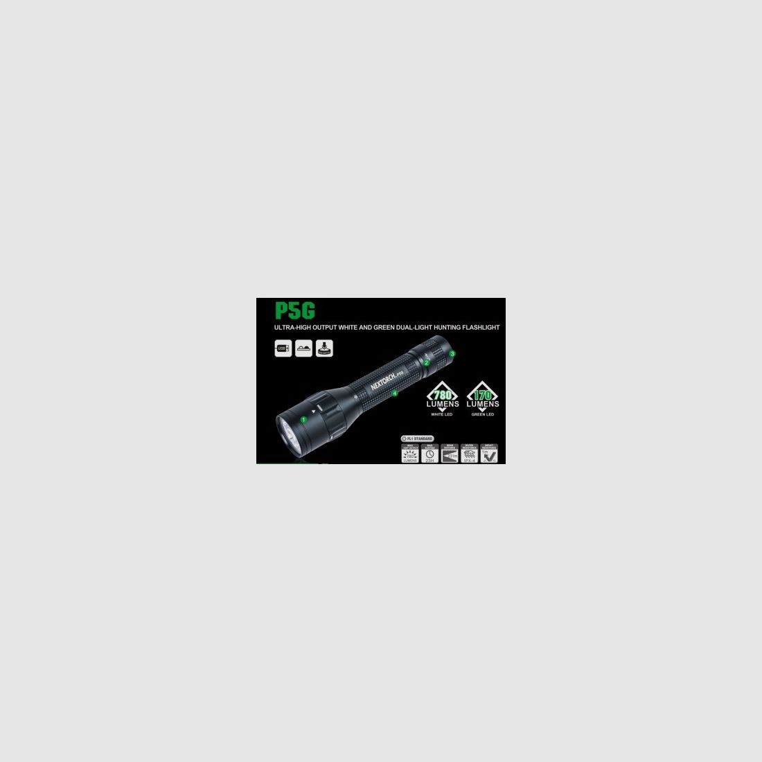 Nextorch P5G - Lampe de chasse