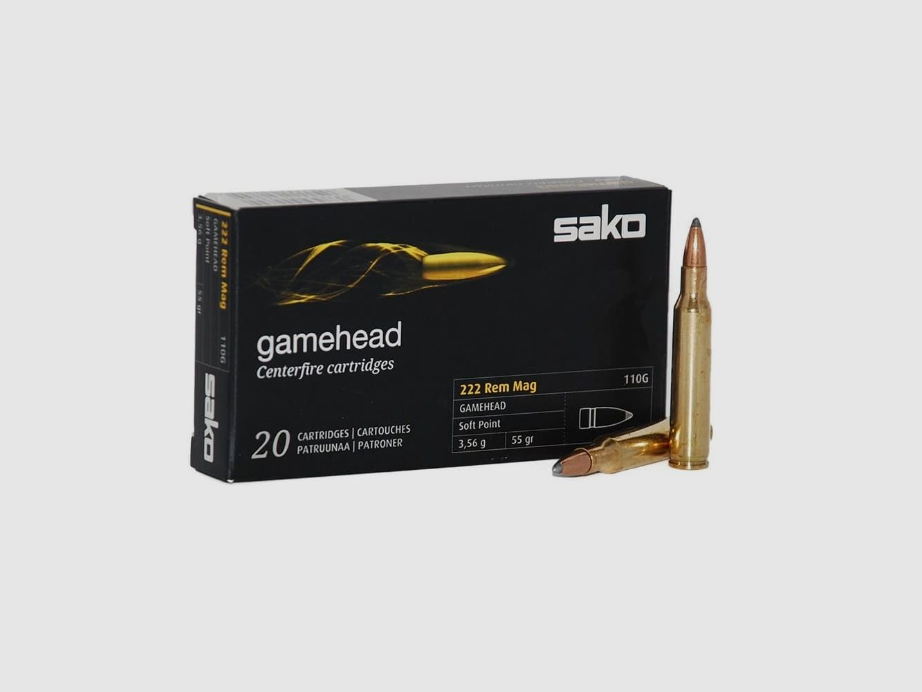 Sako Gamehead Cal.222 Rem Mag 55gr