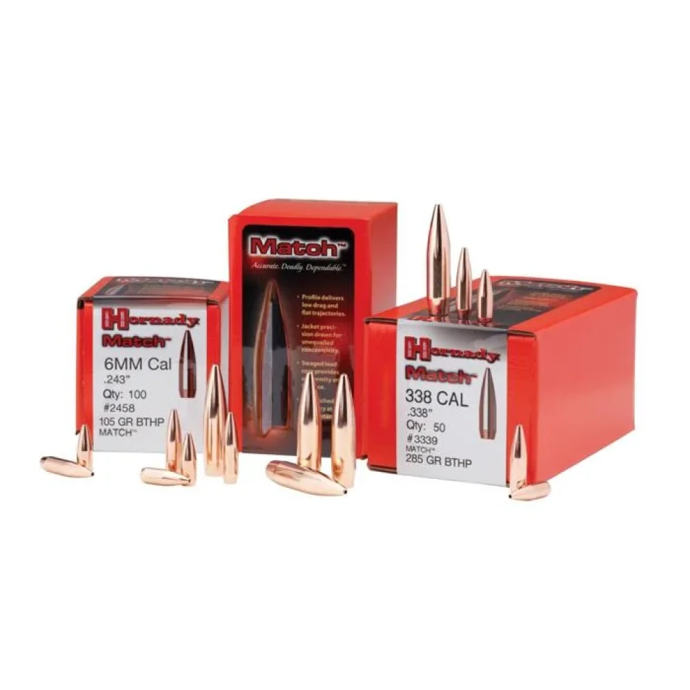 GESCHOSS HORNADY 6MM .243 105 GR BTHP MATCH (500)