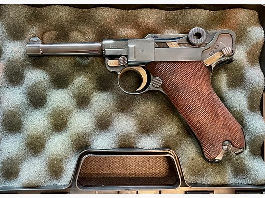 Mauser Parabellum - Luger 9mm, P-08 - Nummerngleich!